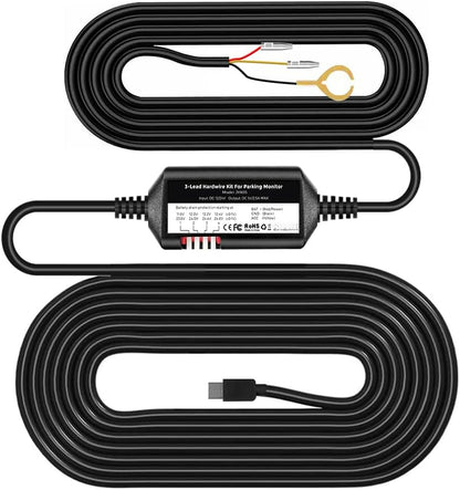 3-Lead Hardwire Kit for 4K Dual Dash Cam Set