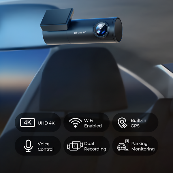 Front & Rear Dual Dashcam Set - 4K UHD + Full HD 1080P