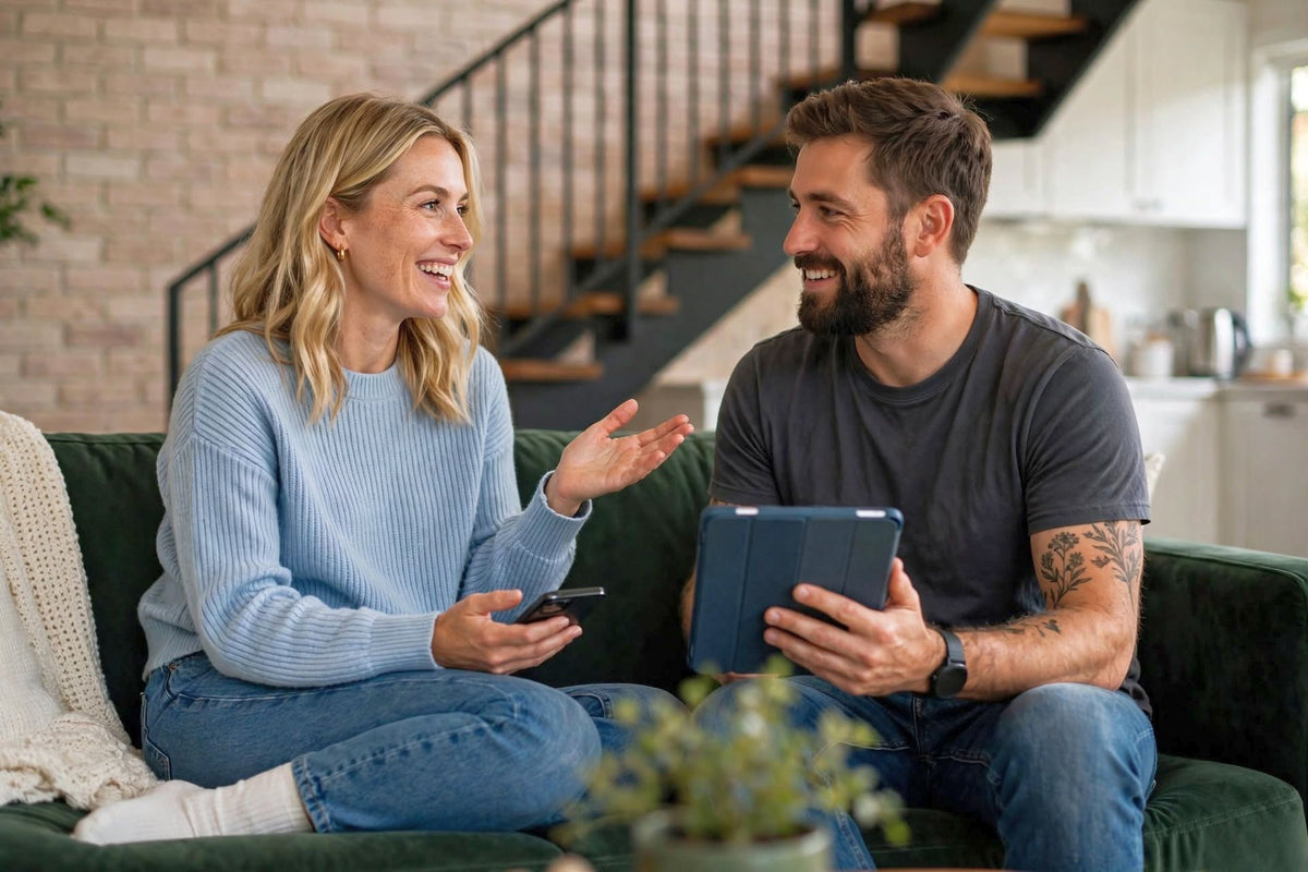 Australian Couple Shopping Online