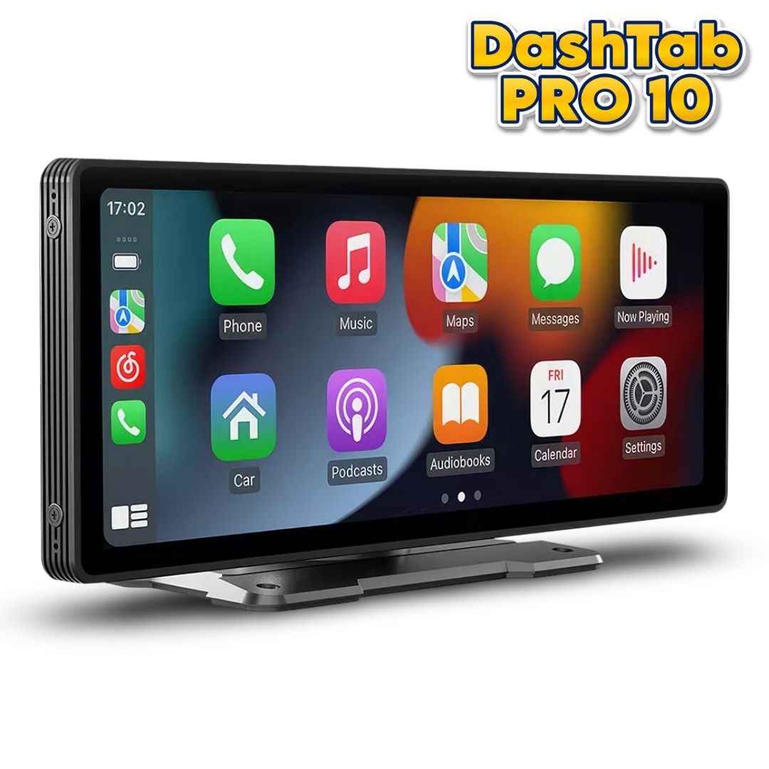 DashTab™ PRO 10 - Car Infotainment Unit + Front Dashcam + Reverse Parking Camera