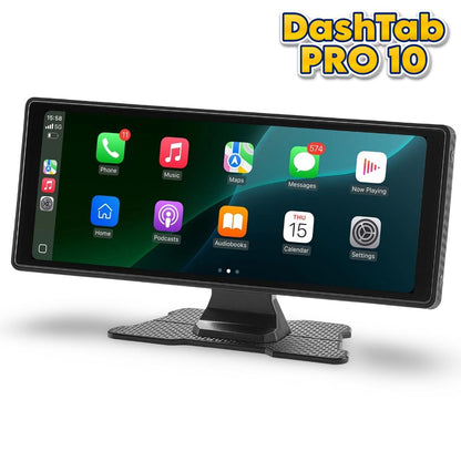 DashTab™ PRO 10 - Car Infotainment Unit + Front Dashcam + Reverse Parking Camera