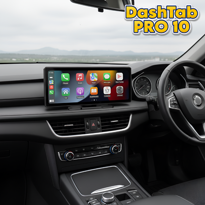 DashTab™ PRO 10 - Car Infotainment Unit + Front Dashcam + Reverse Parking Camera
