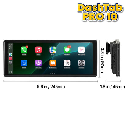 DashTab™ PRO 10 - Car Infotainment Unit + Front Dashcam + BONUS Reverse Parking Camera