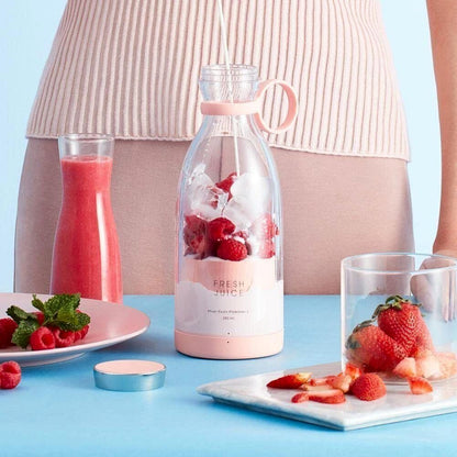 FRESH JUICE™ - Portable Bottle Blender for Fruit & Veg Juices, Smoothies, Shakes