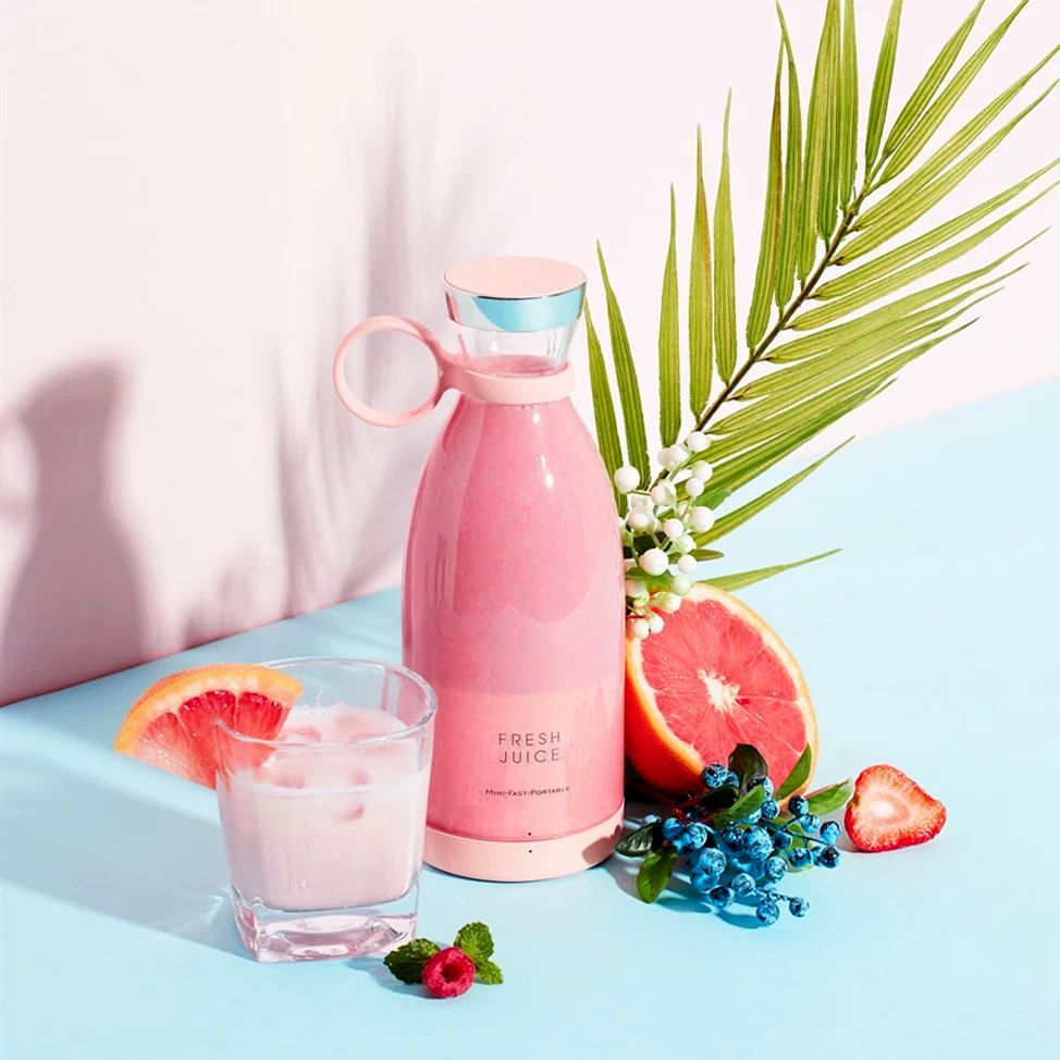 FRESH JUICE™ - Portable Bottle Blender for Fruit & Veg Juices, Smoothies, Shakes