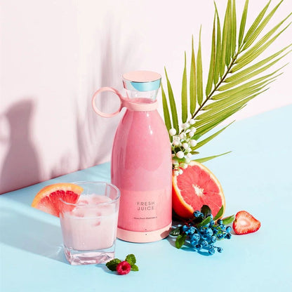 FRESH JUICE™ - Portable Bottle Blender for Fruit & Veg Juices, Smoothies, Shakes