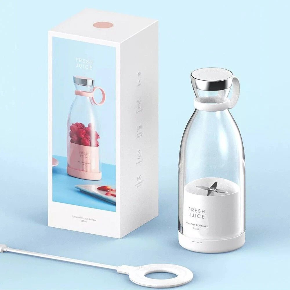 FRESH JUICE™ - Portable Bottle Blender for Fruit & Veg Juices, Smoothies, Shakes