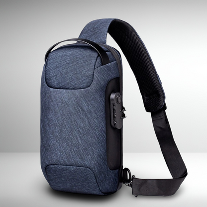 KEEP MOVING™ Anti-Theft Cross-Body Sling Bag (Blue)