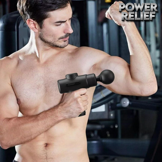 PowerRelief™ — Compact Massage Gun 8-in-1