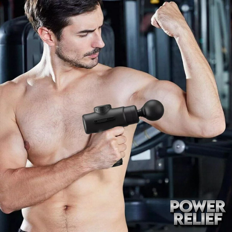 PowerRelief™ — Compact Massage Gun 8-in-1