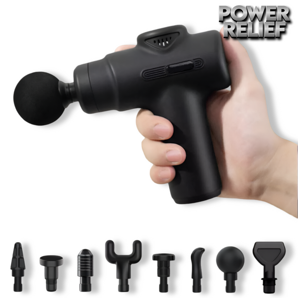PowerRelief™ — Compact Massage Gun 8-in-1