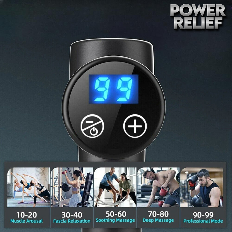 PowerRelief™ — Compact Massage Gun 8-in-1