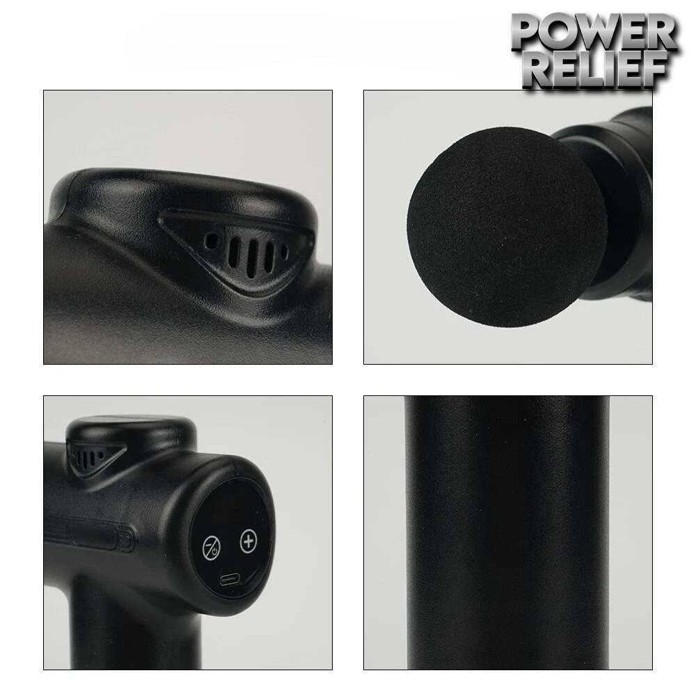 PowerRelief™ — Compact Massage Gun 8-in-1