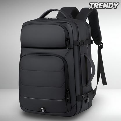 TRENDY Expandable Backpack Black