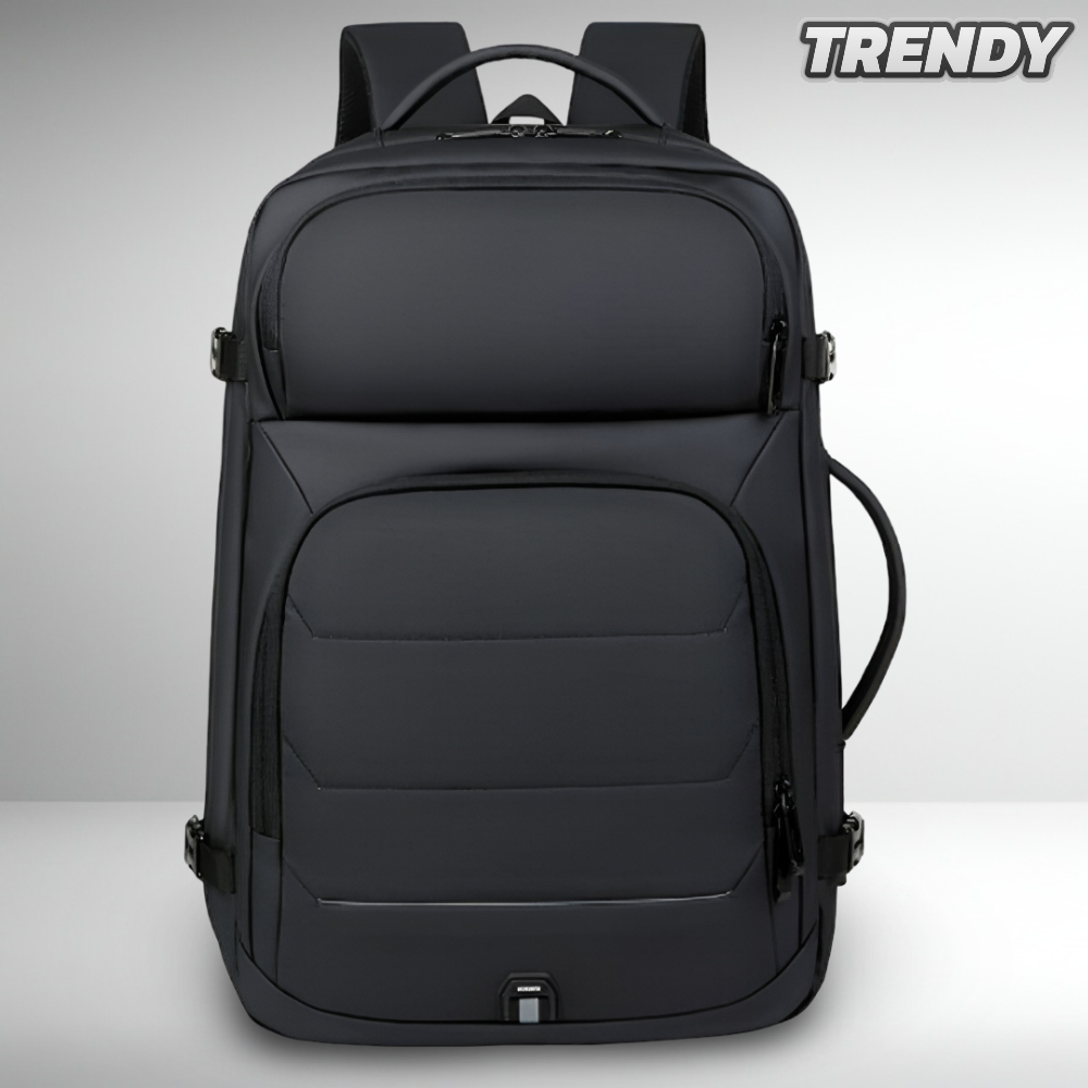 TRENDY Expandable Backpack Black