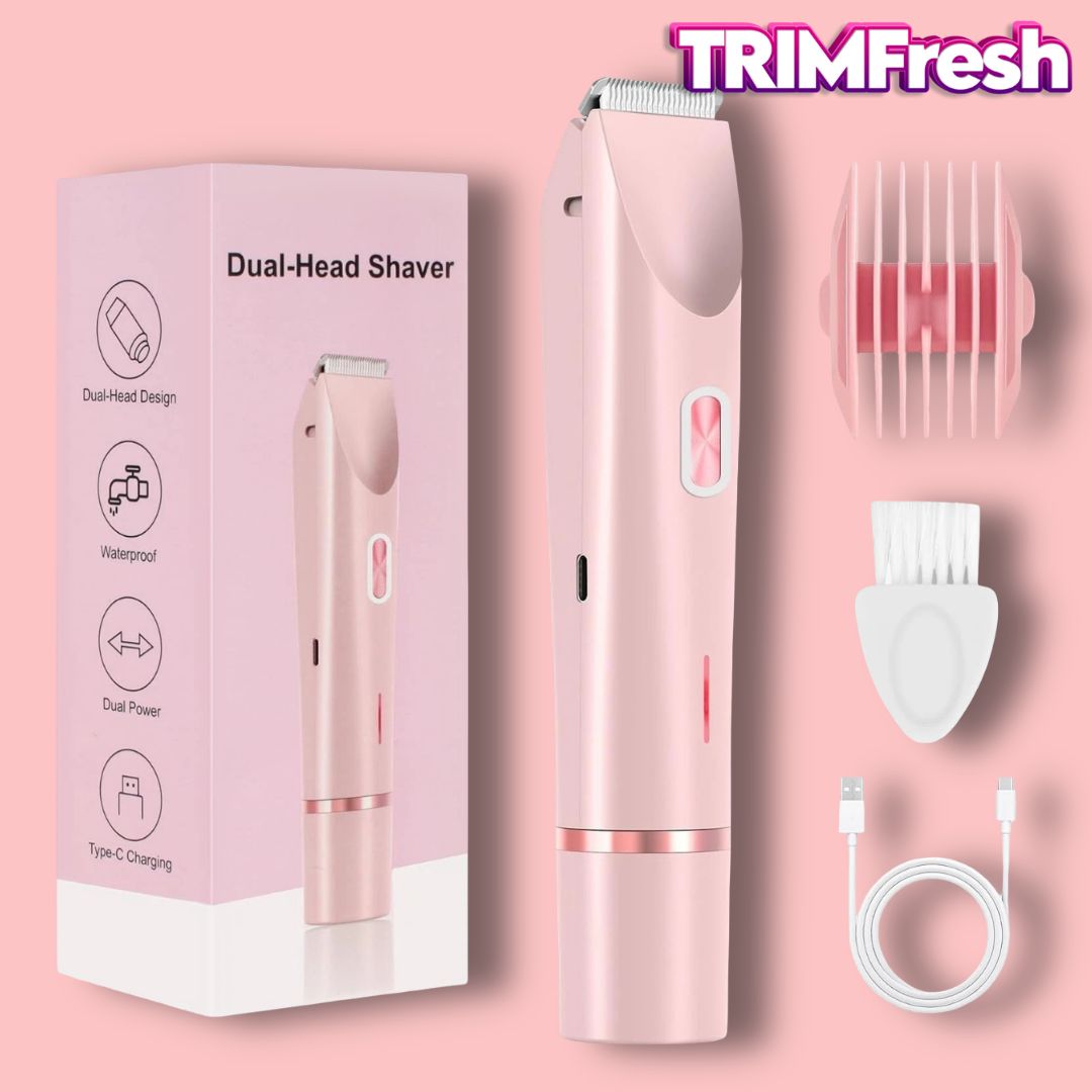 TRIMFresh™ 2-in-1 Women's Hair Trimmer + Shaver (Blush Pink)