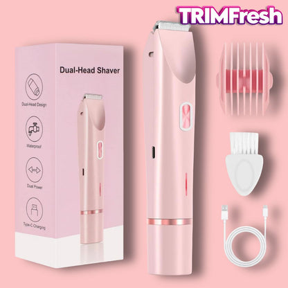 TRIMFresh™ 2-in-1 Women's Hair Trimmer + Shaver (Blush Pink)